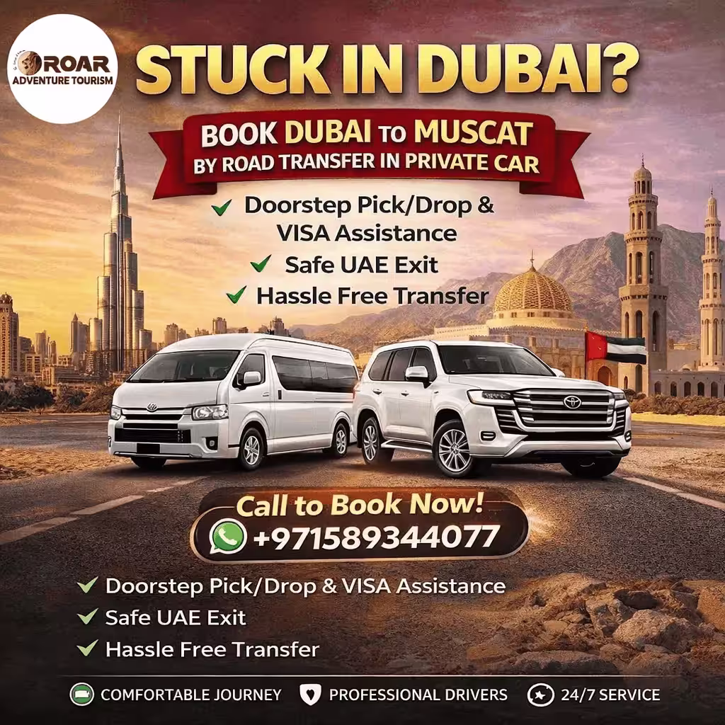 Dubaitomuscatbyroad
