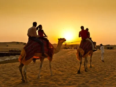 Morningdesertsafaridubaicamelride