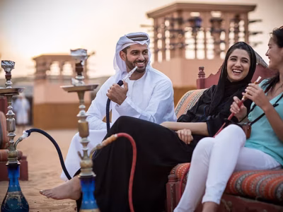 Desertsafari shisha smoking