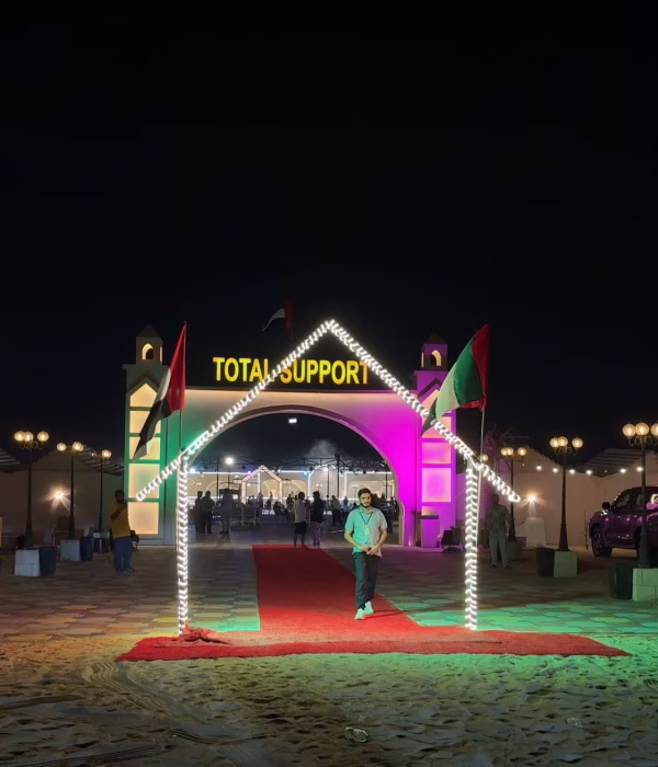 Totalsupport camp entryatnight